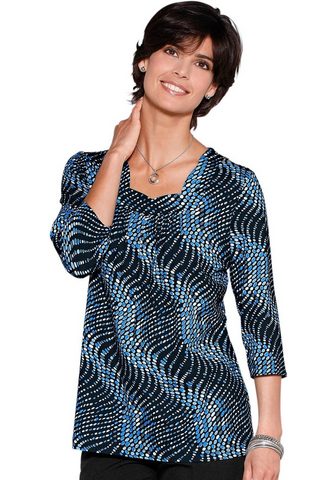 CLASSIC BASICS Туника-рубашка с модный драпировка в V...