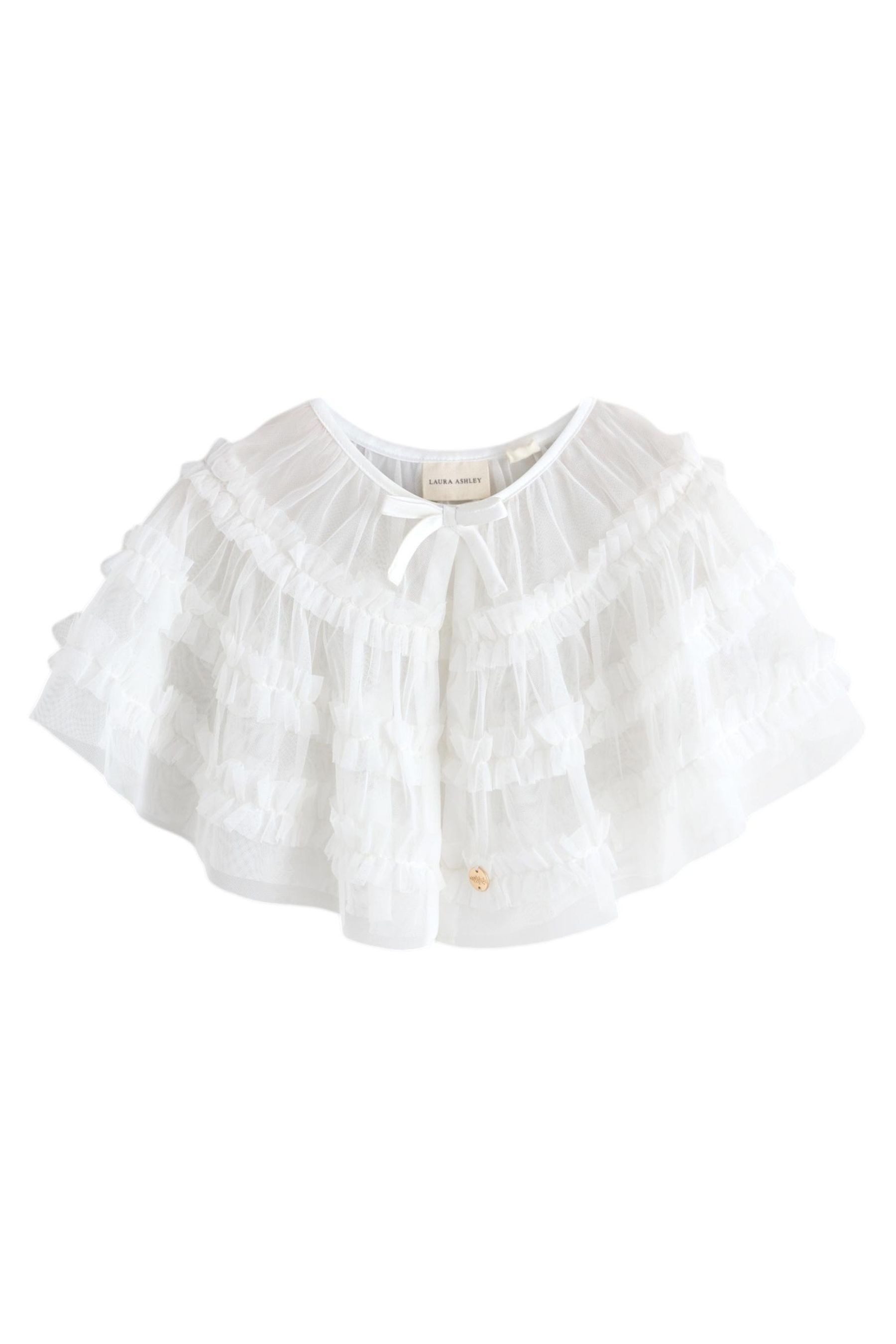 LAURA ASHLEY Strickjacke Laura Ashley Brautjungfern-Strickjacke, Mesh-Cape (1-tlg)