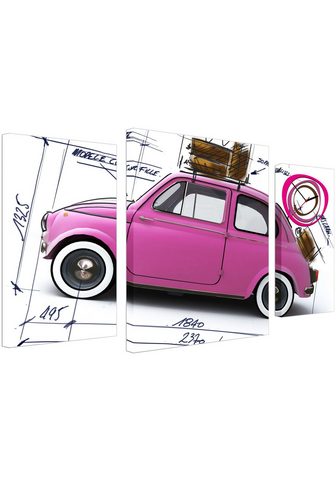 CONNI OBERKIRCHERÂ´S Комплект: картина »Pink Mini Car...