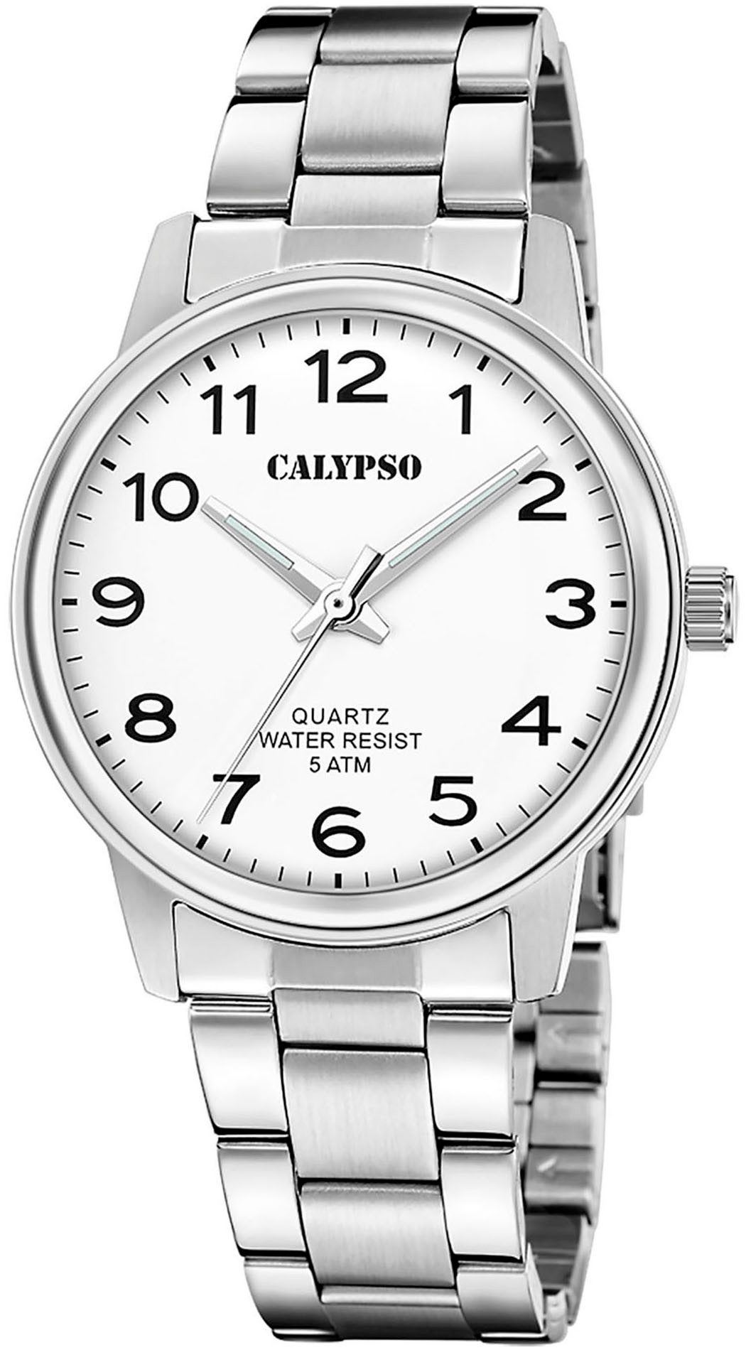 CALYPSO WATCHES Quarzuhr Basic K5864/1, Armbanduhr, Herrenuhr, Edelstahlarmband, analog