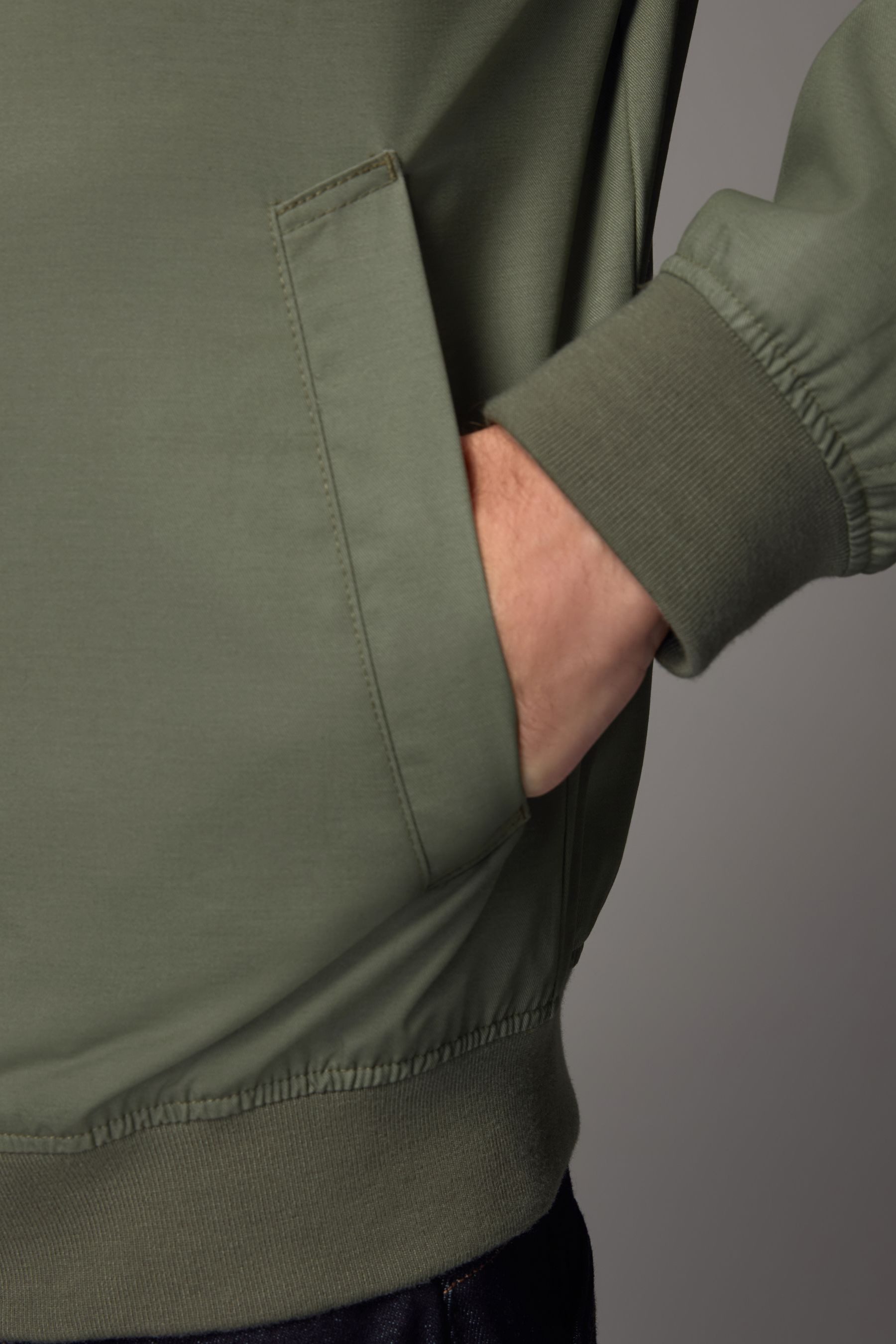 Next Blouson Wasserabweisende Harrington-Jacke mit Karofutter (1-St)