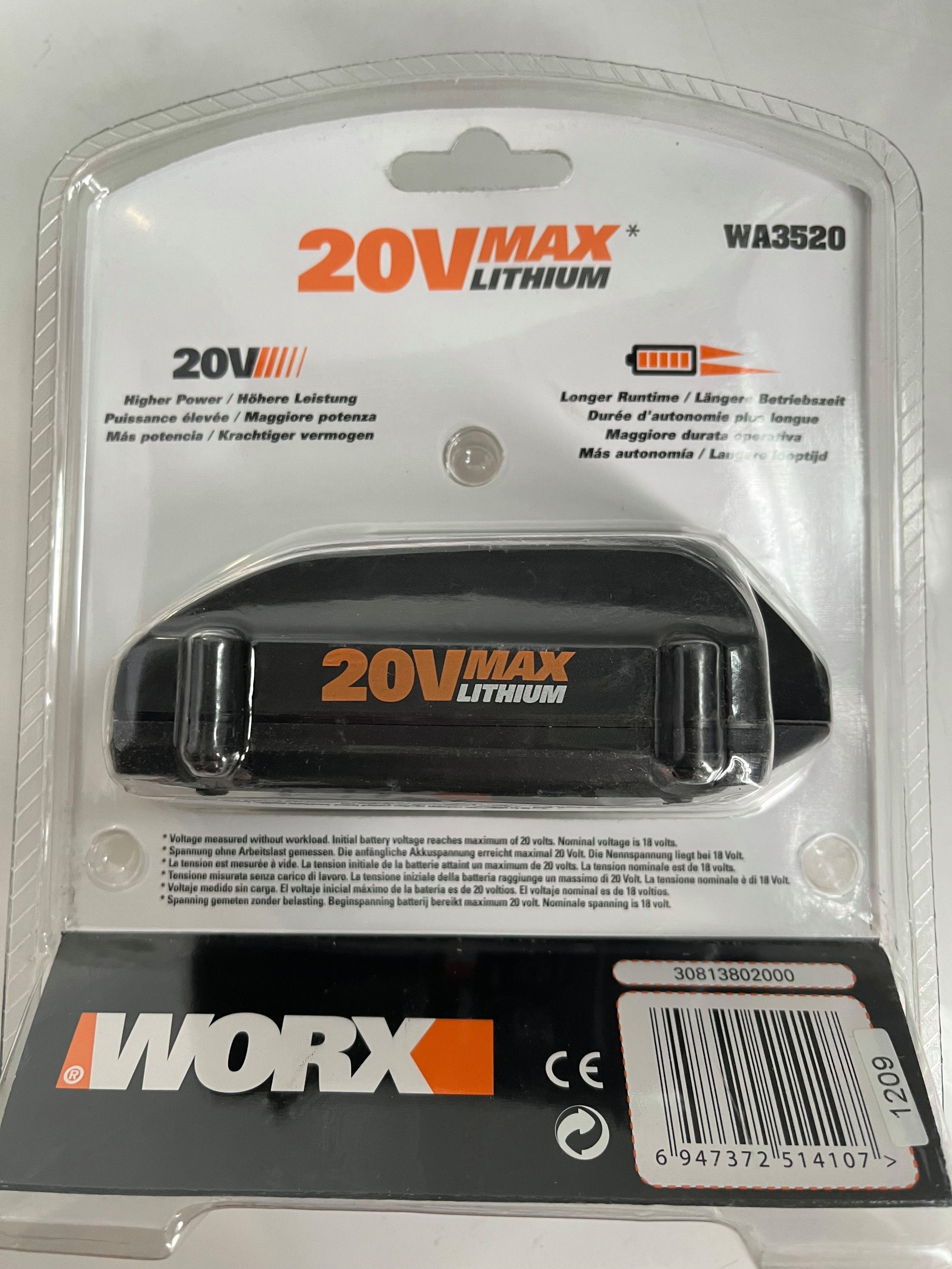 Worx Worx Ersatz - Akku 20 V 1,5Ah WA3520 Original Akku 1500 mAh (20 V)