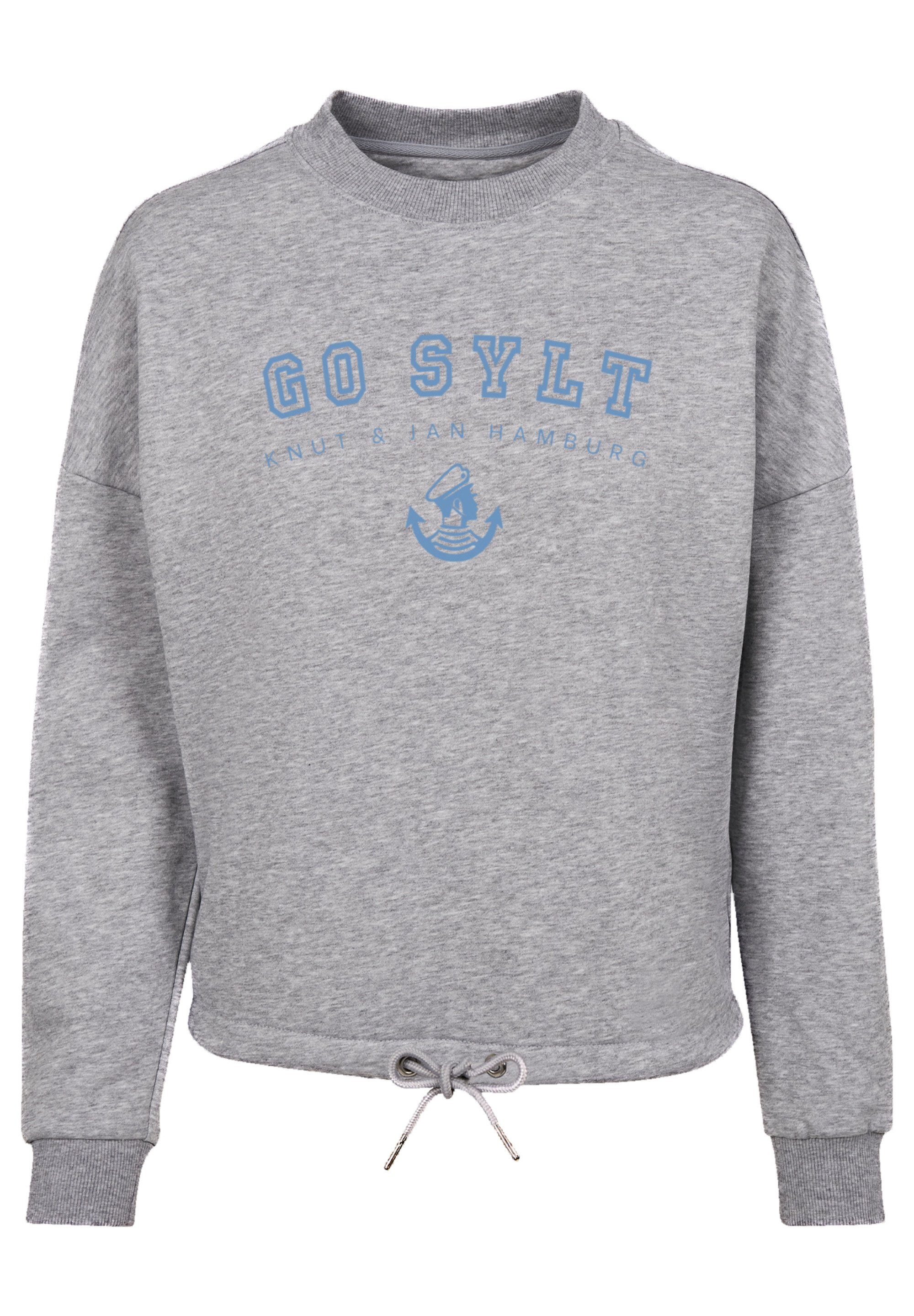 Knut & heather Sweatshirt Print Jan F4NT4STIC grey Hamburg Go Sylt