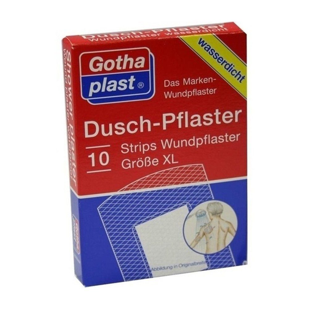 Gothaplast GmbH Wundpflaster GOTHAPLAST Duschpflaster XL 48x70 mm, 10 Stück (10 St., 10x Duschpflaster XL 48x70 mm), Duschpflaster XL 48x70 mm, wasserdicht