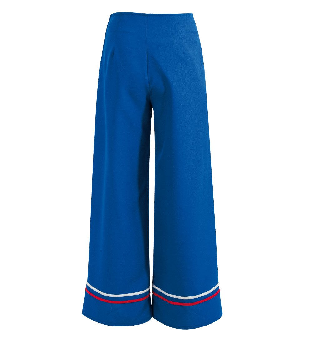Fries Kostüm Damen Hose Hello Sailor Matrosin Marine Blau Karneval Fasching, Hohe Qualität