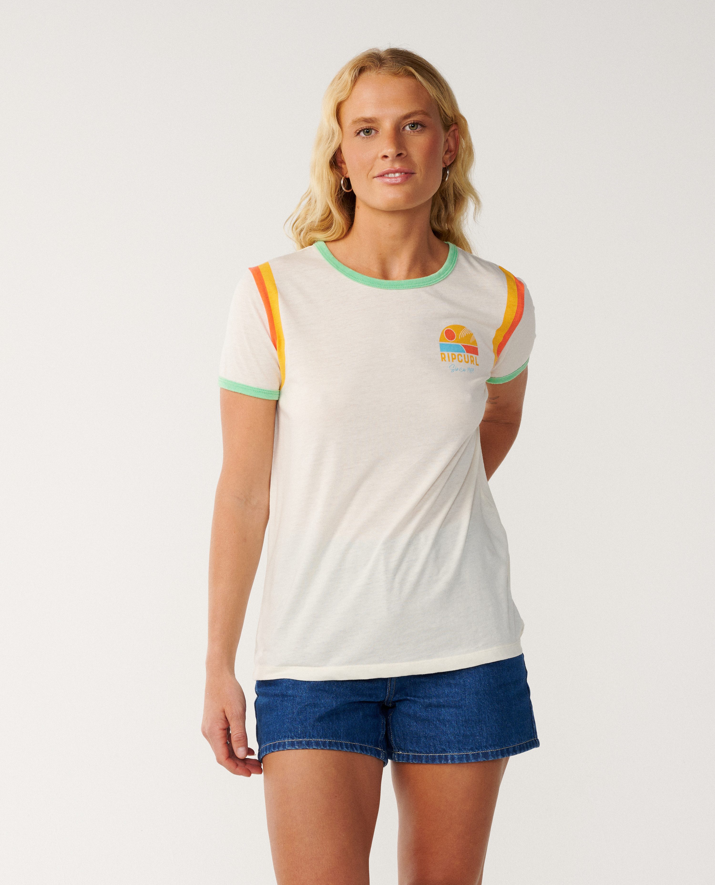 Rip Curl T-Shirt Line Up Ringer Standard T-Shirt