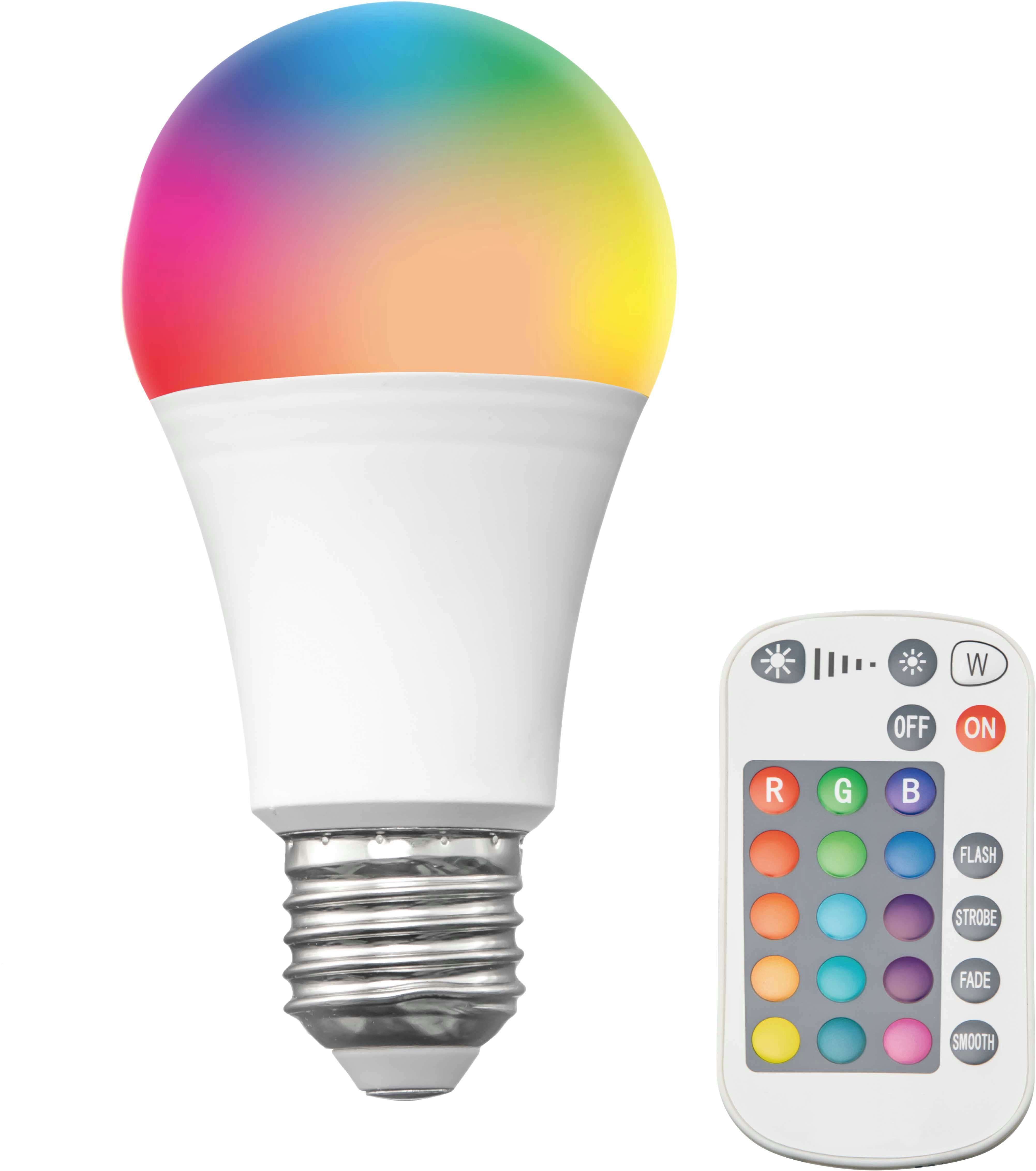 Northpoint LED-Leuchtmittel LED E27 RGB 2700K mit Infrarot Fernbedienung, 9 günstig online kaufen