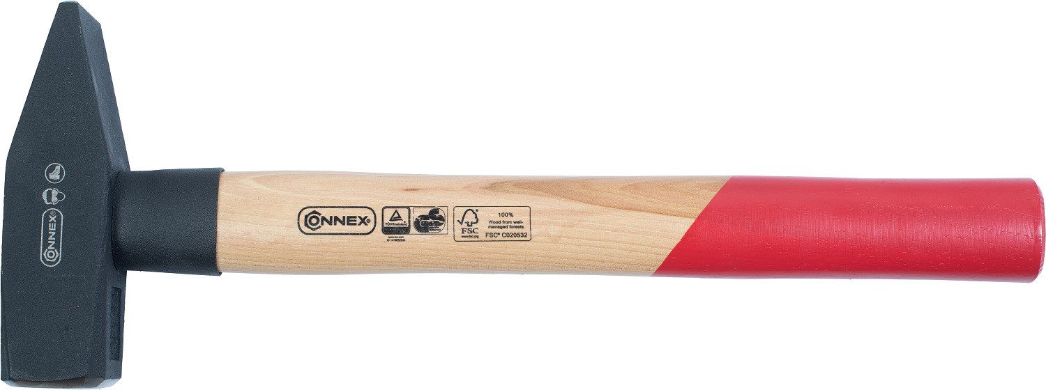 Conmetall Meister Schlosserwinkel Schlosserhammer 1000g, Stielschutz