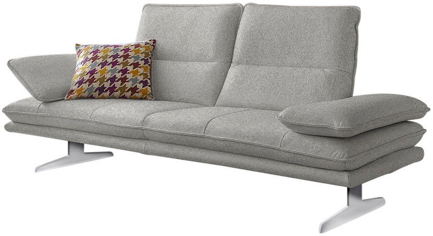 W.SCHILLIG 2,5-Sitzer broadway Designsofa mit hohem Sitzkomfort, Sitztiefenverstellung, Kopfteil- & Seitenteilverstellung, Breite 236cm