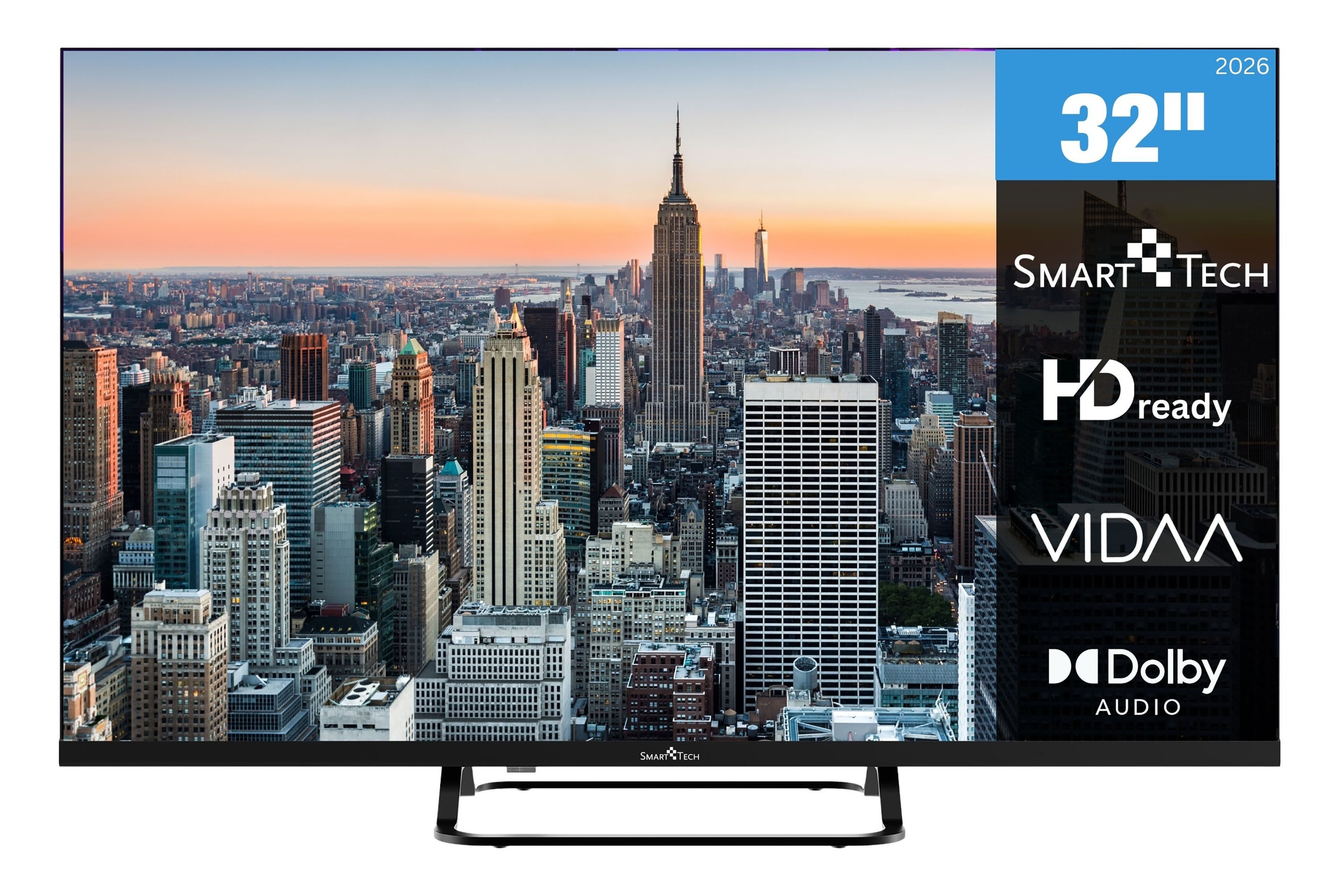 Smart Tech 32HV02V LED-Fernseher (80 cm/32 Zoll, HD-ready, VIDAA Smart TV, VIDAA Smart TV, Bluetooth, Triple-Tuner)
