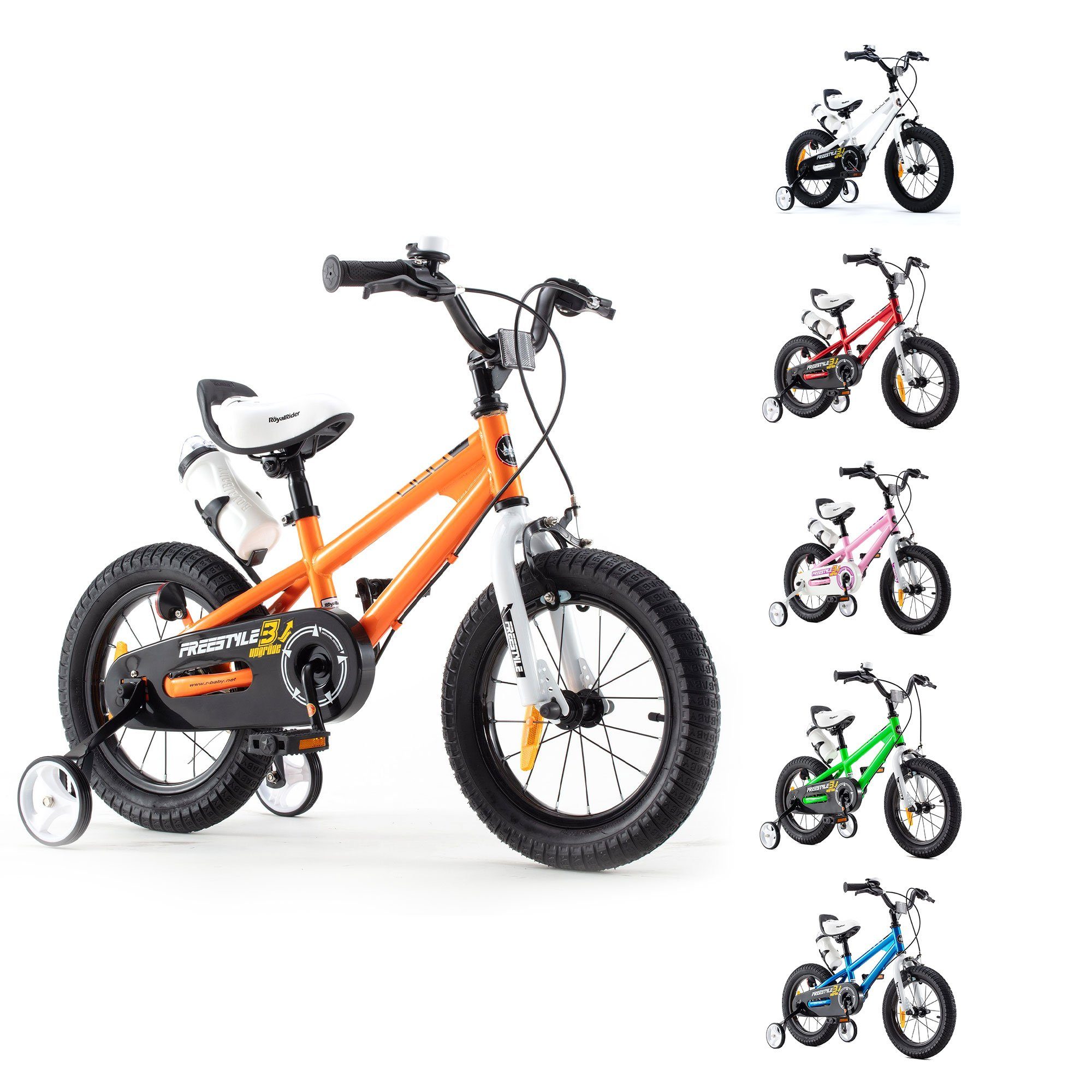 12" 12 Zoll Kinderfahrrad Kinder Fahrrad Bike Mit Stützräder Verstellbarer Sitz 