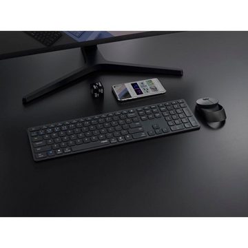 Rapoo 9850M Kabelloses Multi-Mode-Deskset, DE-Layout, 2.4 GHz, 1600 DPI Tastatur- und Maus-Set