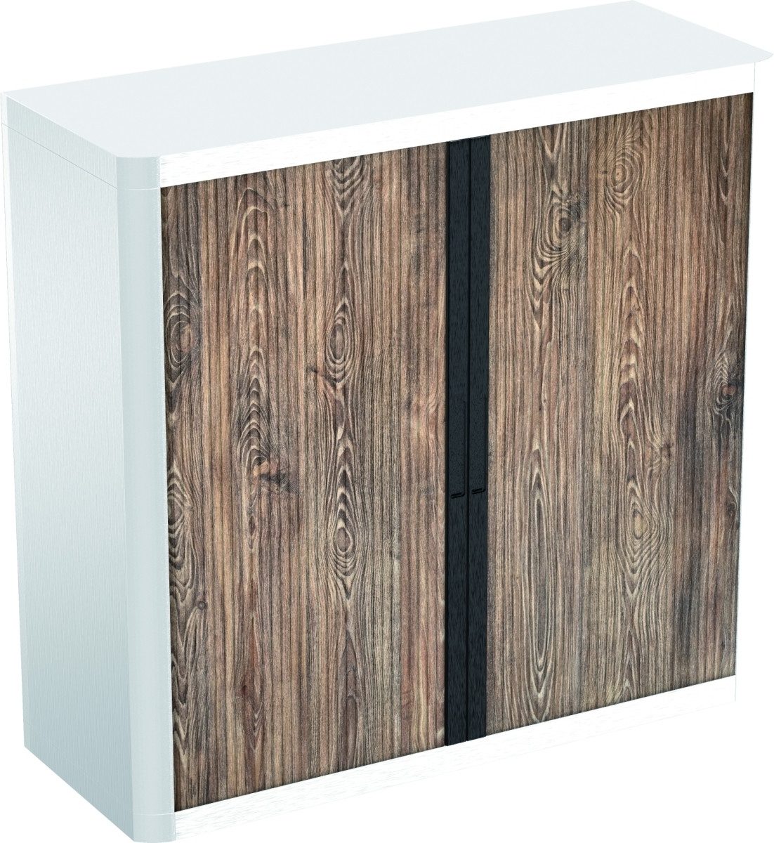 EASYOFFICE Aktenschrank Rollladenschrank easyoffice BxTxH 86x37,5x104cm Strukturen Holz 7