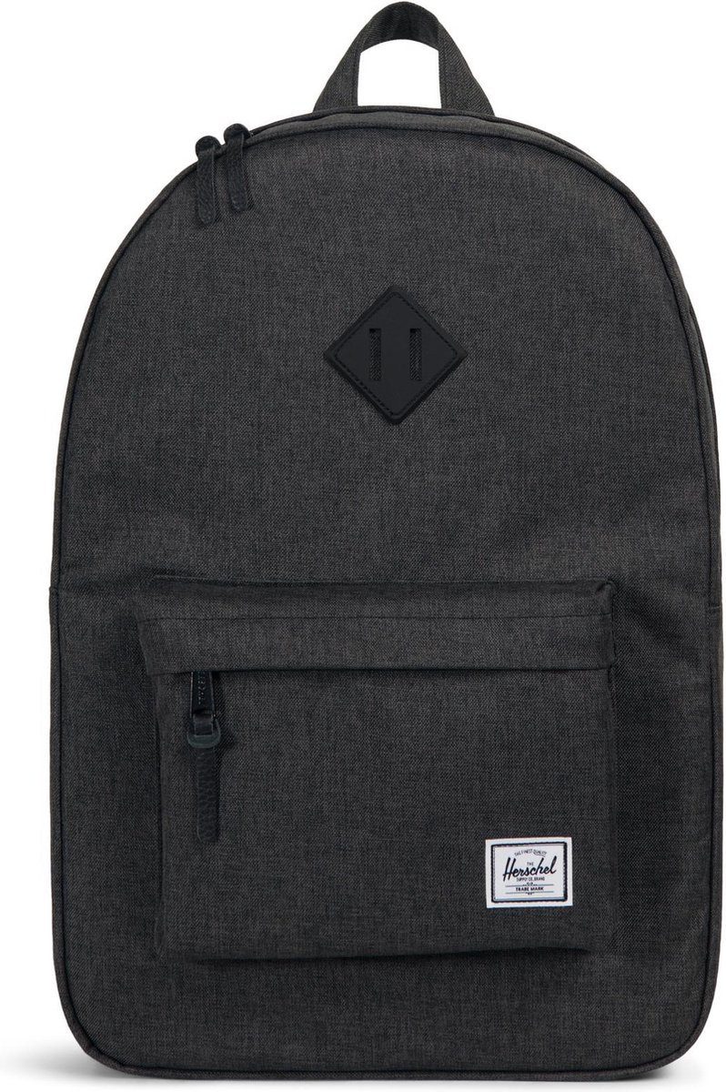 Herschel Rucksack Heritage Black Crosshatch, mit Laptopfach