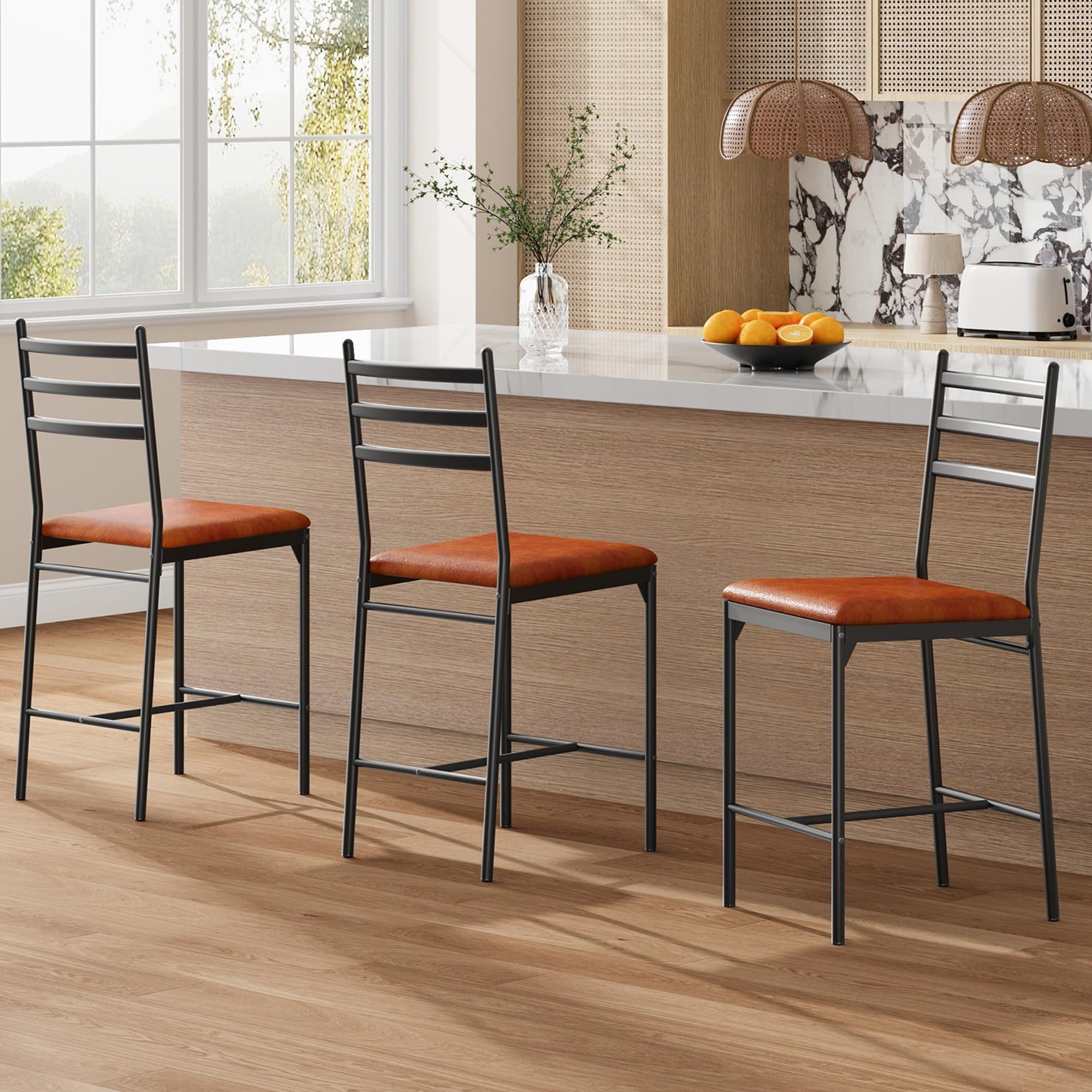 GarveeMore Barhocker Barstuhl 2er Set Bistrostuhl Küchenhocker