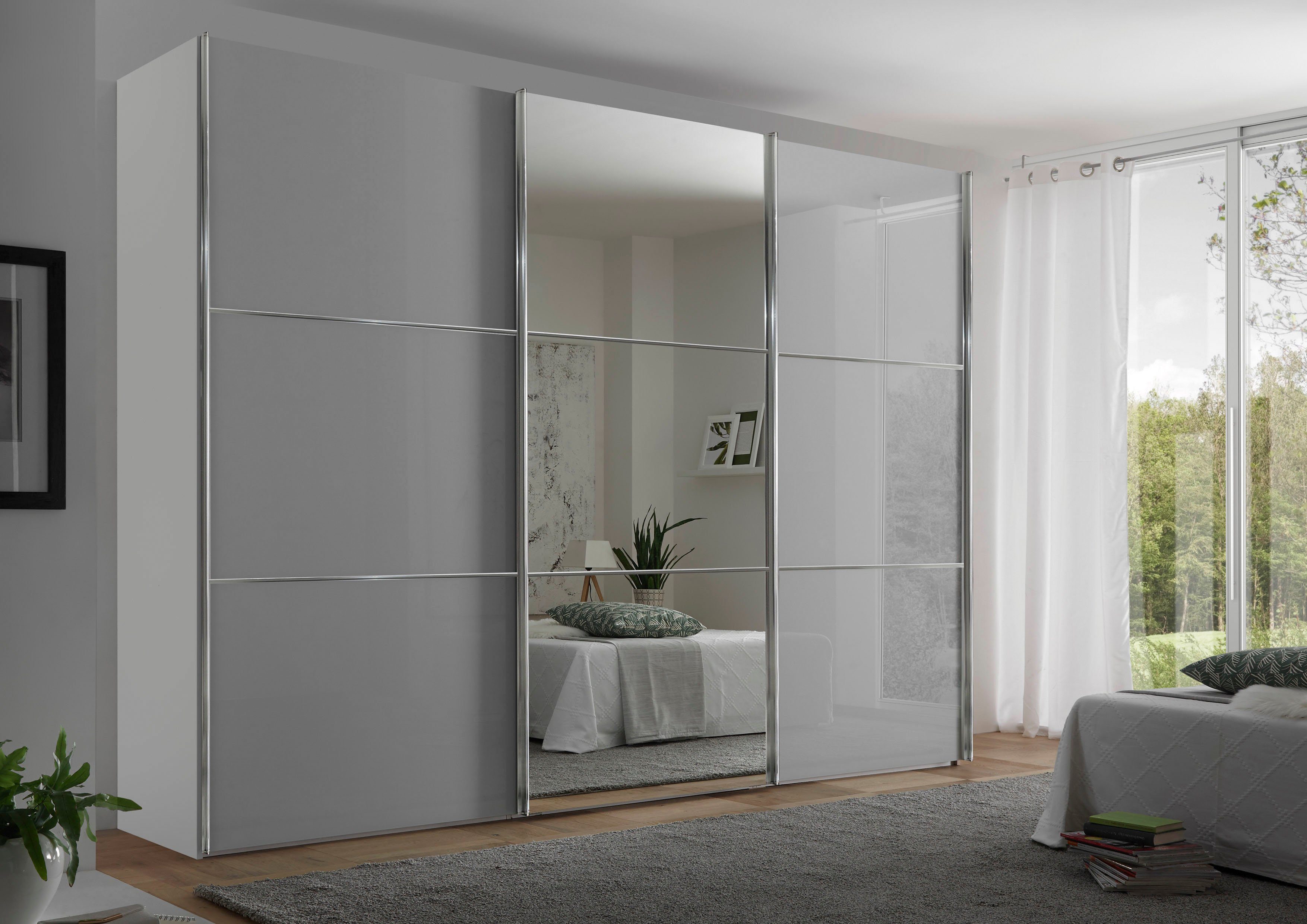 STAUD Schwebetürenschrank Includo Glas, Made in Germany