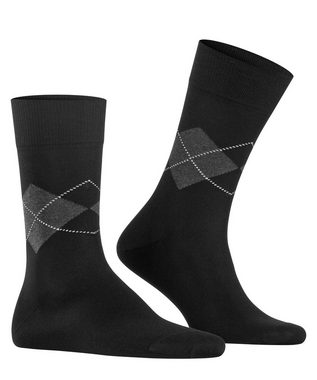 Burlington Socken Black Argyle