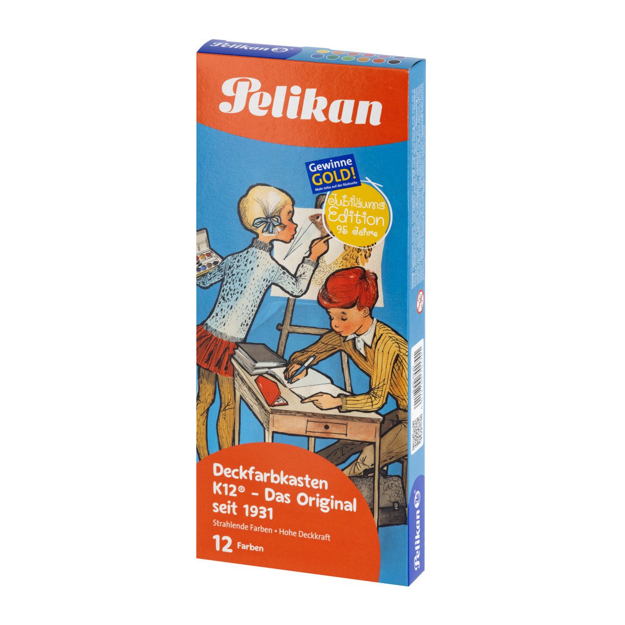 Pelikan Collegeblock Pelikan Deckfarbkasten K12 Retro‐Edition 12 Farben