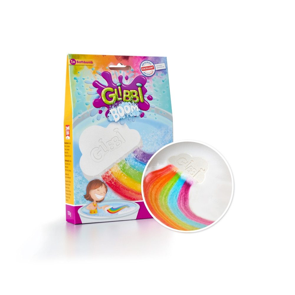 Simba Dickie Badekugel Glibbi Badebombe Boom mit Regenbogeneffekt