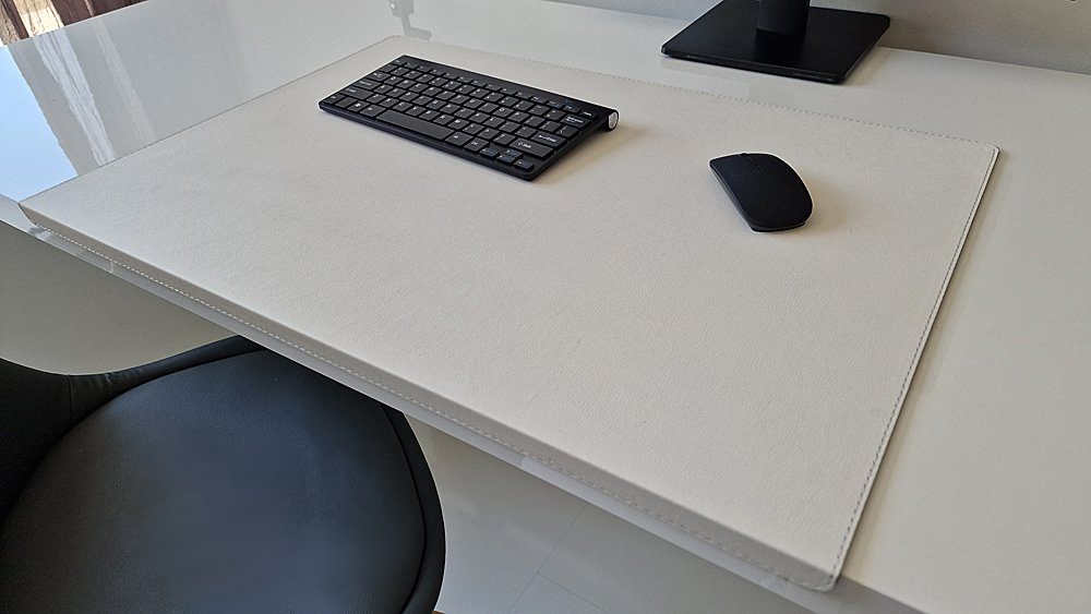 Profi Mats Schreibtischunterlage mit Kantenschutz SanftLux Kunst Leder 12 Farben