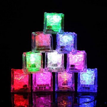 Dedom Eiswürfelform LED Eiswürfel für 12 Stück LED Ice Cubes, Sieben Farben