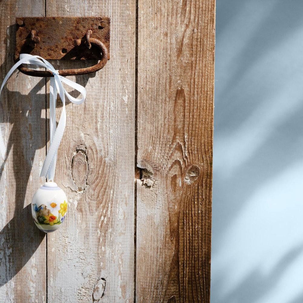 Hutschenreuther Osterfigur Hutschenreuther Hänger Ei Blaumeise