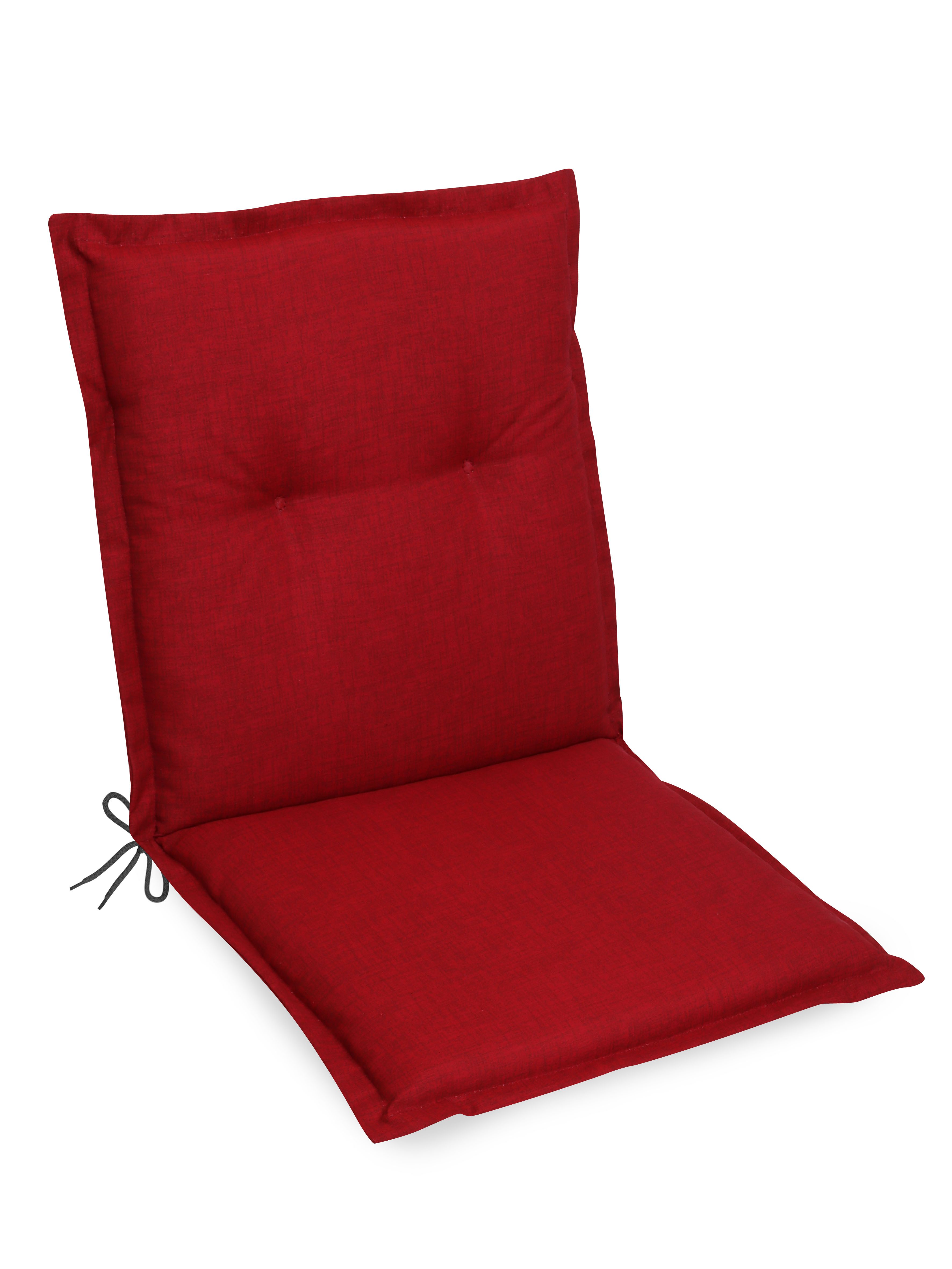 Gardissimo Polsterauflage Premium Niederlehner Niedriglehner Gartenstuhlauflagen Auflage Kissen, (1 Auflage), UV-beständig inkl. Bindebänder und Halteband für Niedriglehner-Stühle