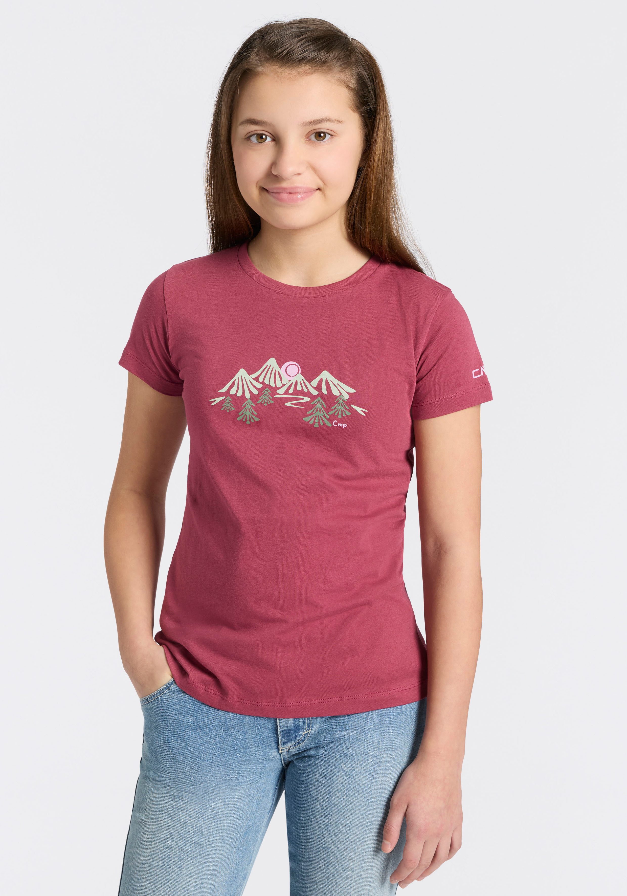 CMP T-Shirt Kurzarm-Design, aus Baumwolle, für Kinder