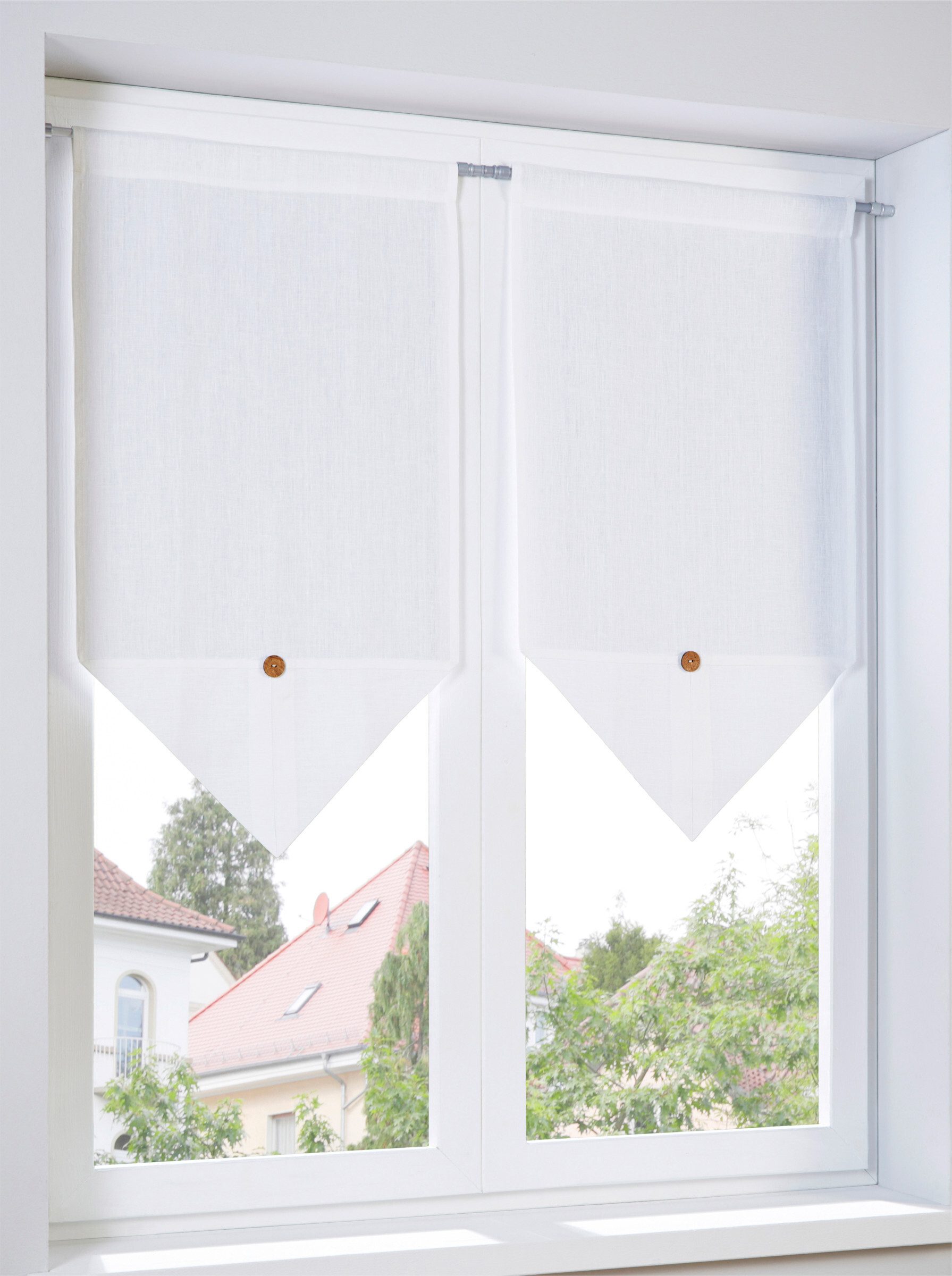 heine Gardine Scheibengardine, Stangendurchzug (1 St), günstig online kaufen