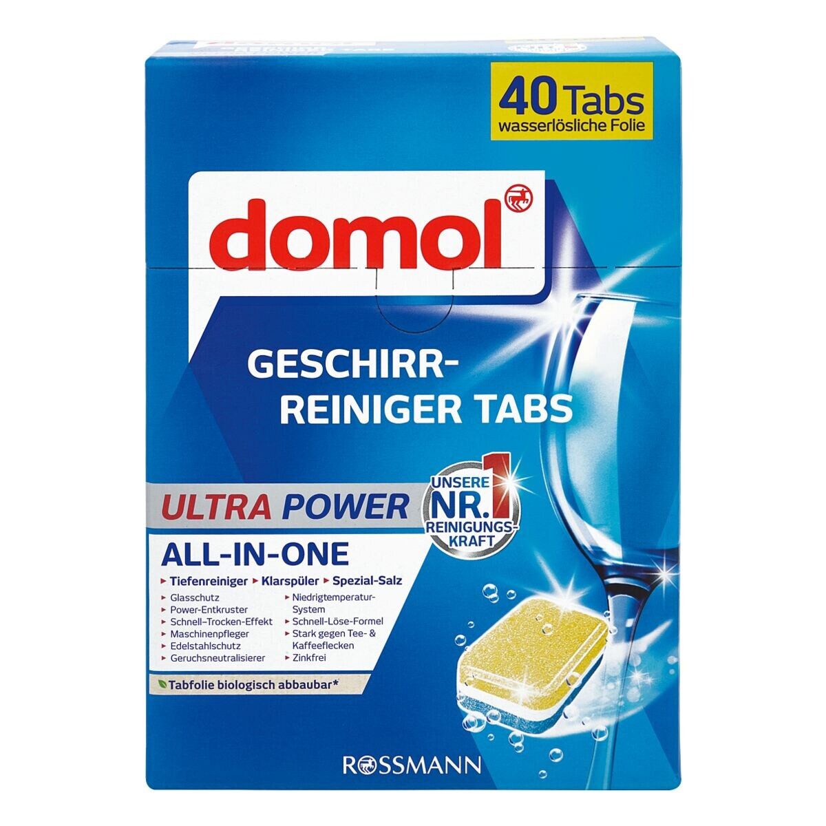 Domol Ultra Power Spülmaschinentabs (40 Tabs, Ultra Power)