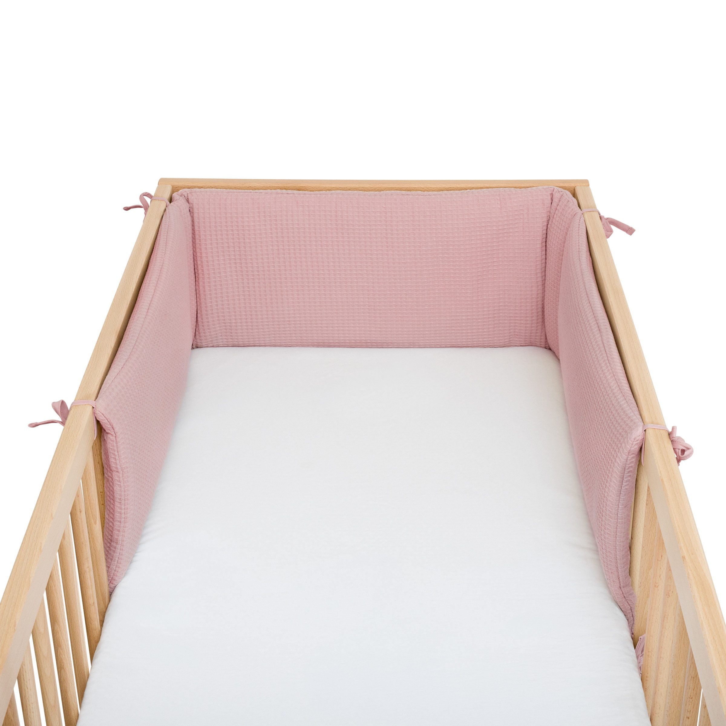 Ehrenkind Bettumrandung Bettumrandung Babybett aus Bio-Baumwolle, (hochwertige Bio-Baumwolle und innen weich gepolstert, Babybett Umrandungen), Bettumrandung Babybett, Gitterbett Schutz