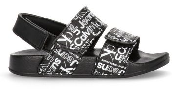 Calvin Klein Jeans VELCRO SANDAL Sandale, Sommerschuh, Klettschuh, Sandalette, mit 3 Klettverschlüssen
