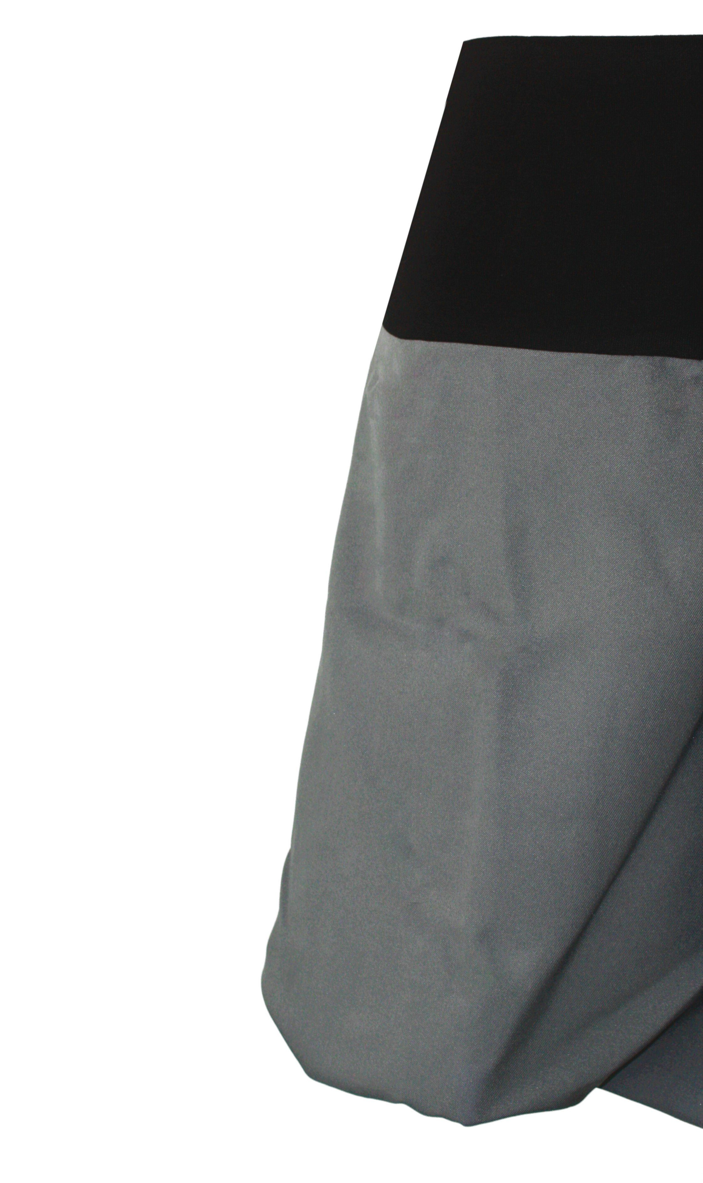 dunkle design Ballonrock 51cm Grau Schwarz günstig online kaufen
