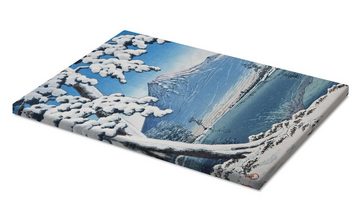 Posterlounge Leinwandbild Kawase Hasui, Fuji nach dem Schnee in der Tagonoura Bay, Wohnzimmer Malerei