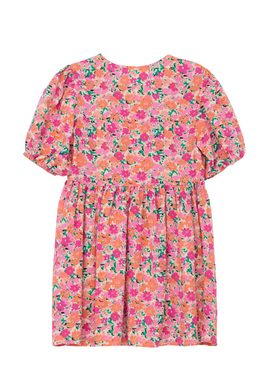s.Oliver Minikleid Kleid in floralem Allover-Muster Raffung