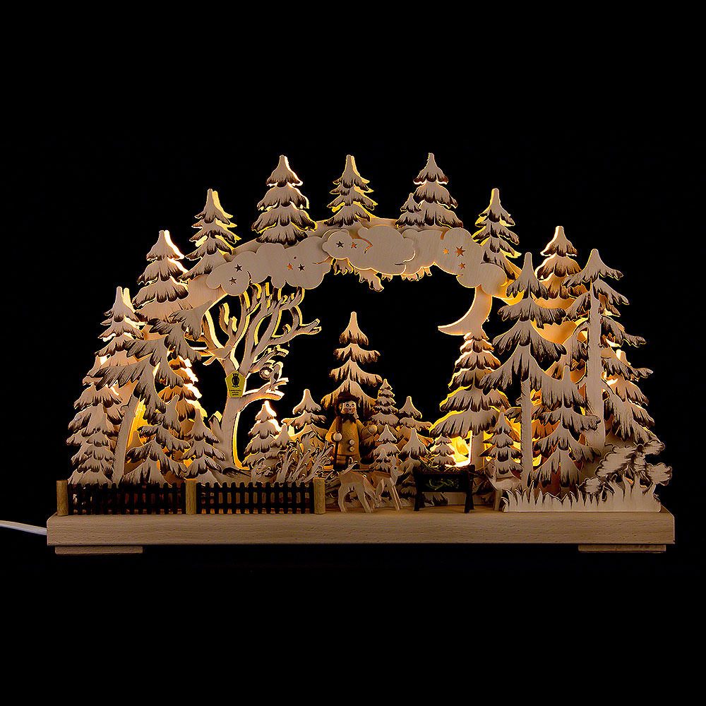 RATAGS Kunsthandwerk Schwibbogen 3D-Schwibbogen Naturschutzgebiet (43x30cm) von RATAGS Holzdesign