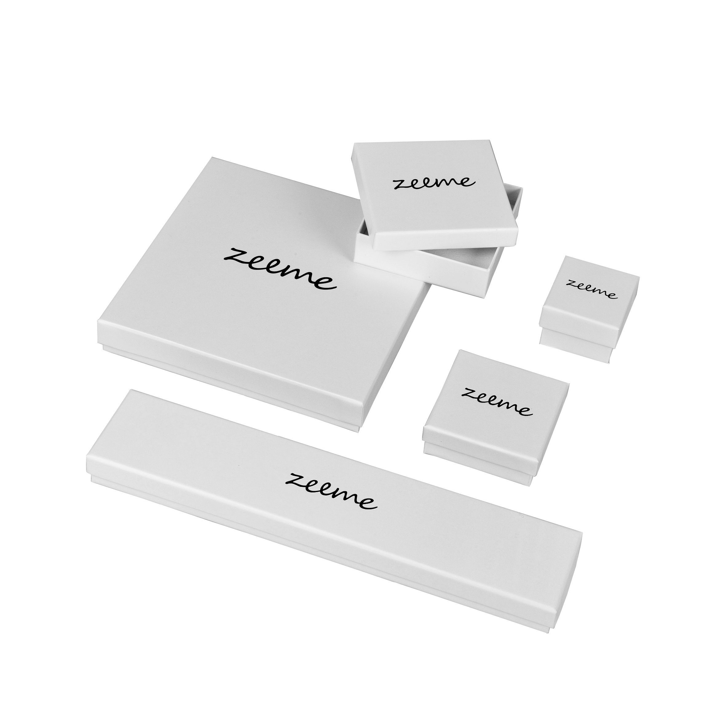 Zeeme Fingerring Edelstahl mehrfarbig Kristall weiß günstig online kaufen