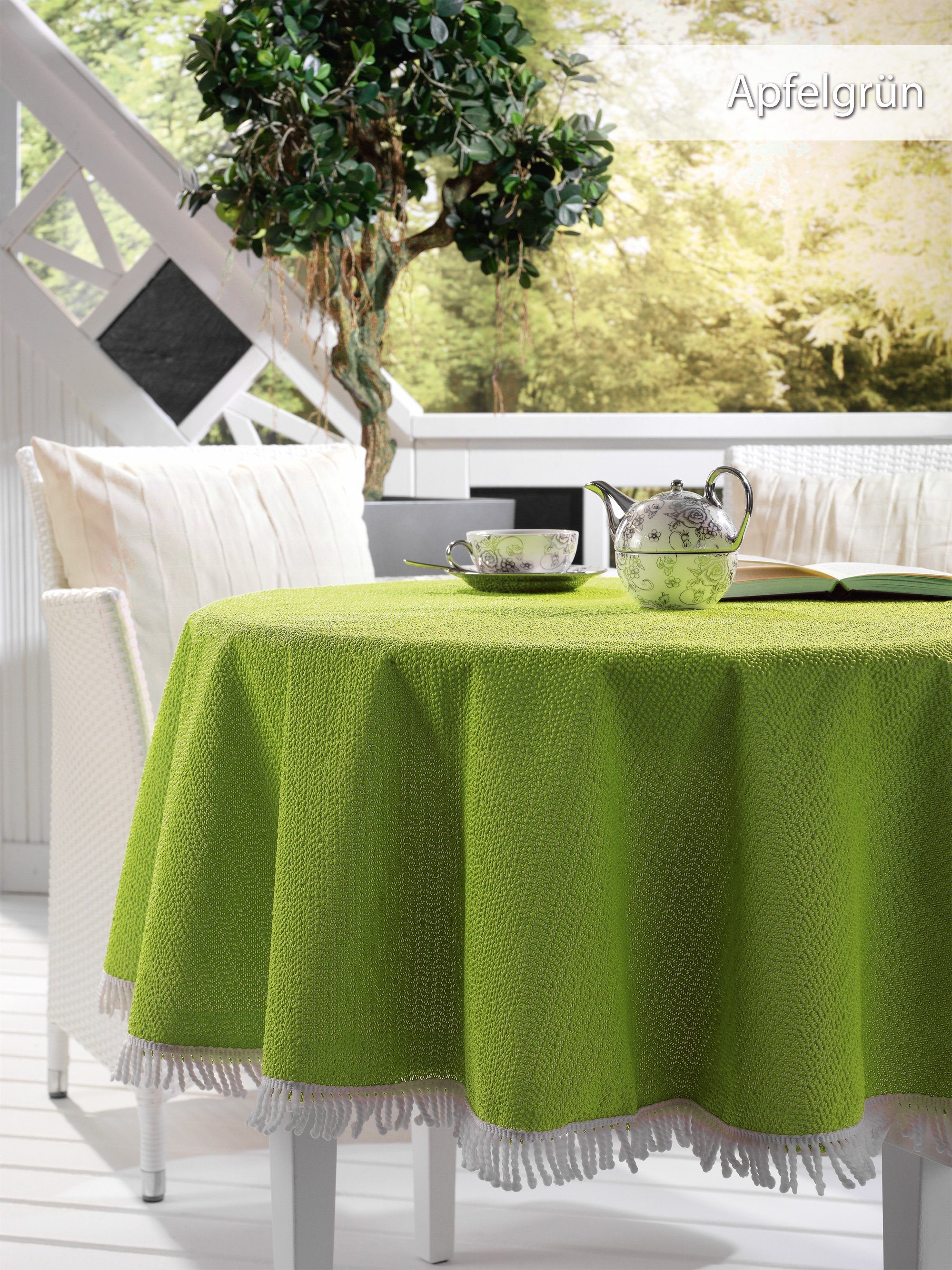 Beautex Tischdecke Garten Balkon Terrasse Camping Tischdecke, Eckig Rund Ov günstig online kaufen