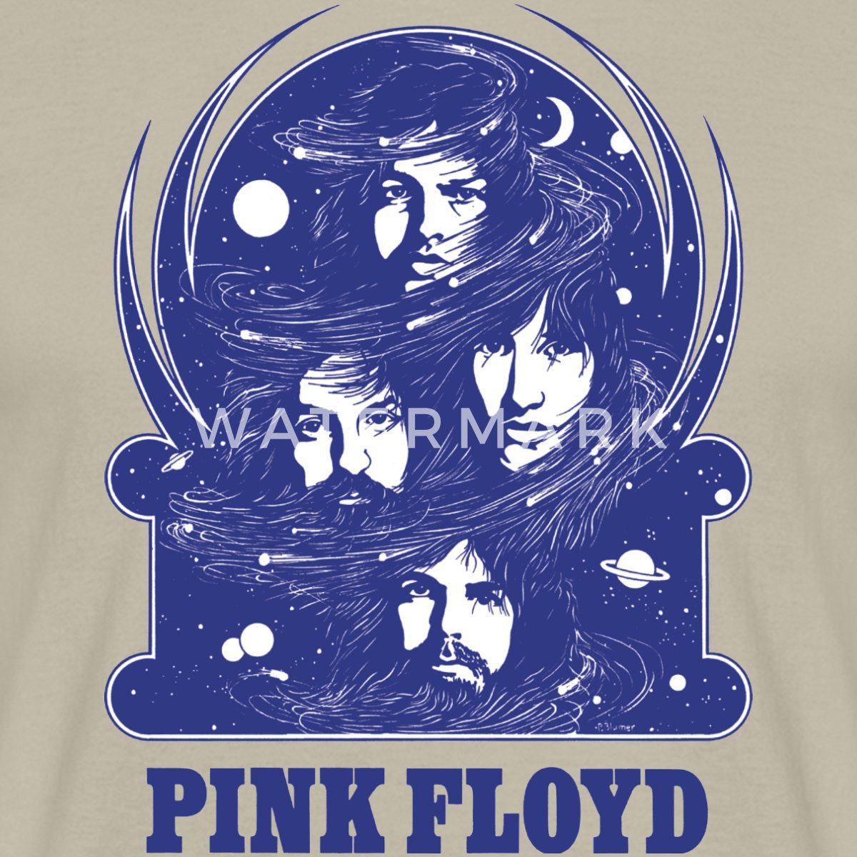 Spreadshirt T-Shirt Pink Floyd Logo Und Band Männer T-Shirt (1-tlg)