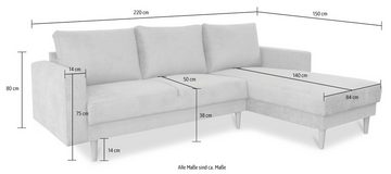 GEPADE Ecksofa Fabio, L-Form, beidseitig montierbar