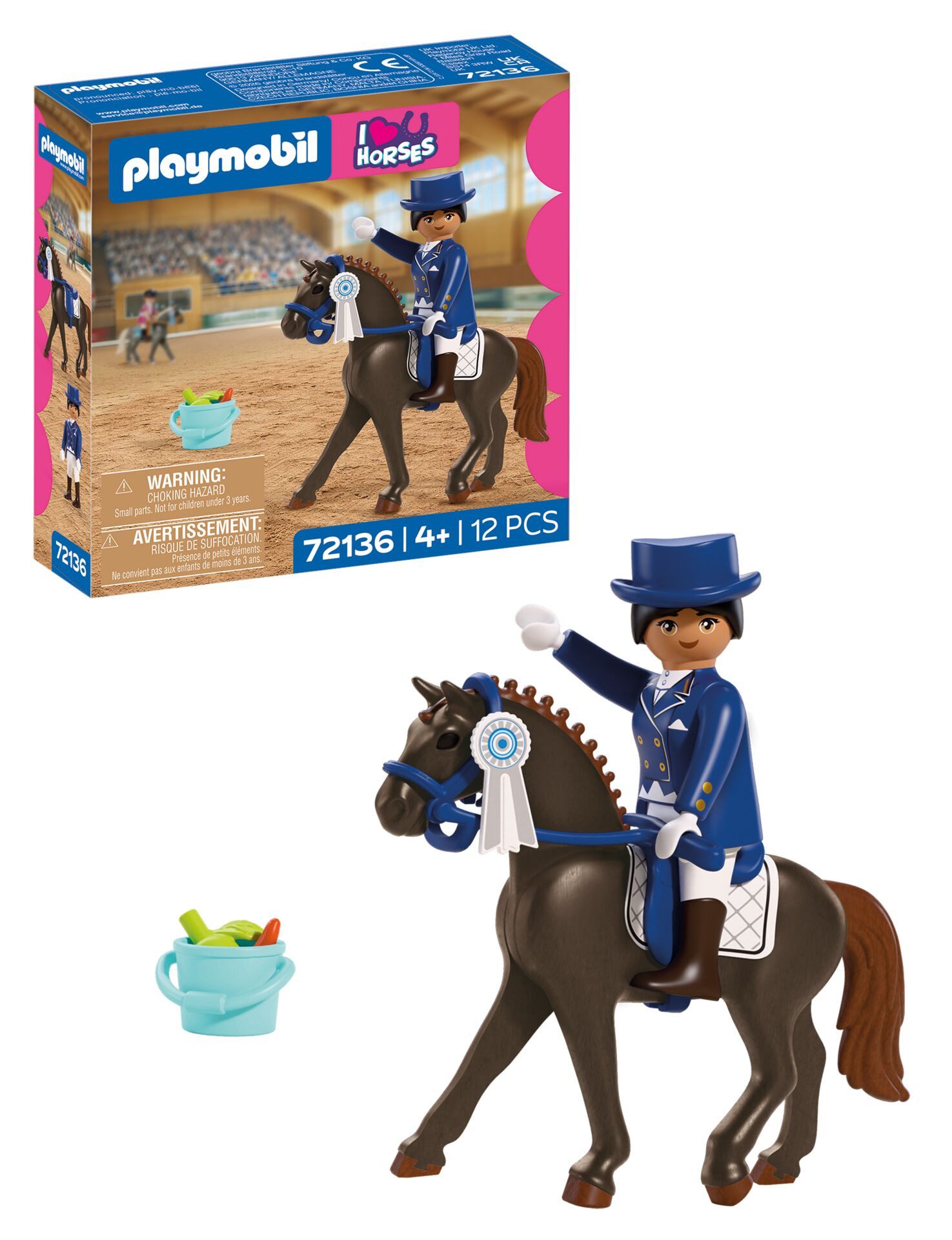 Playmobil® Dressurreiten (72136), I Love Horses Konstruktions-Spielset, (12 St), Made in Europe