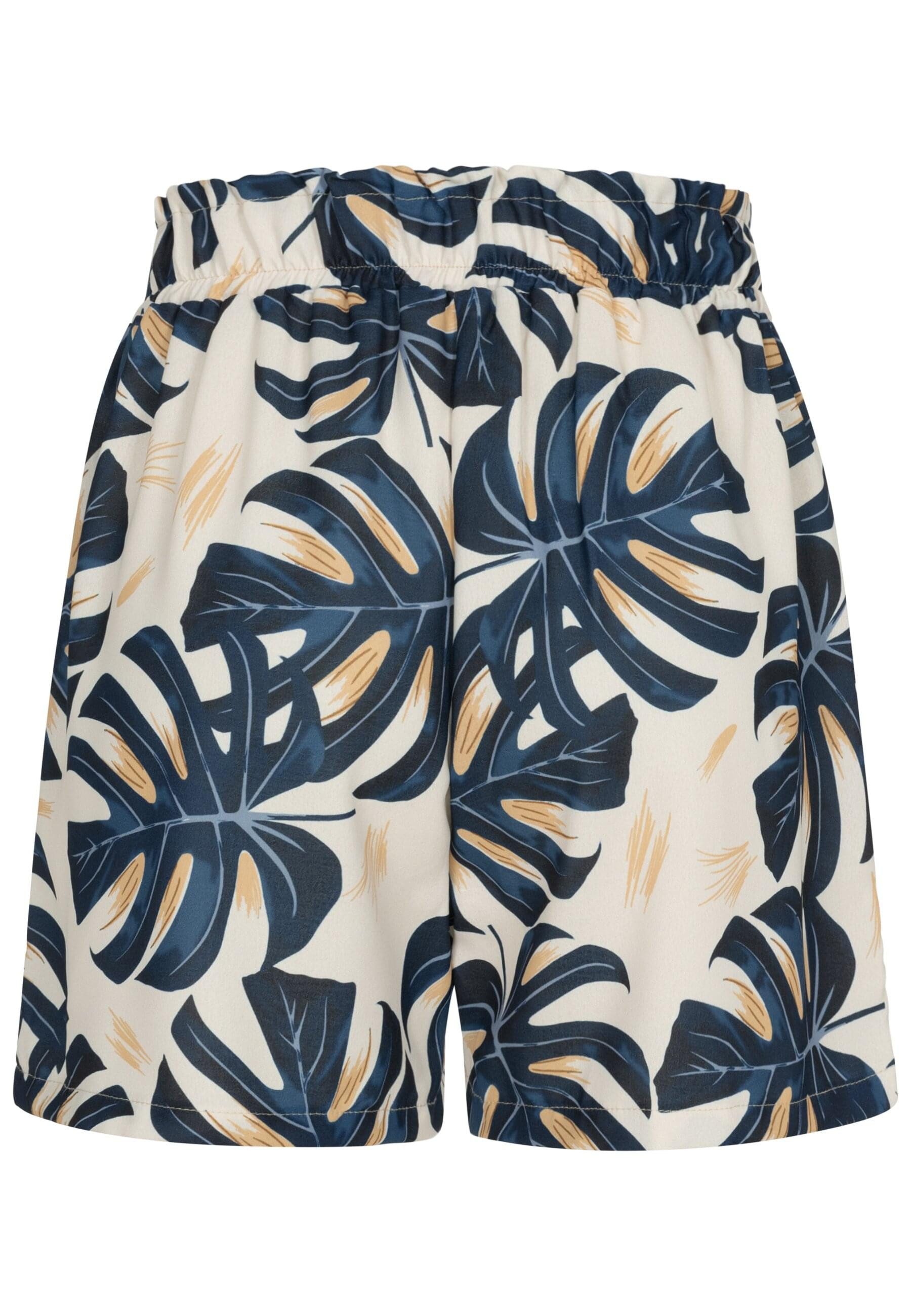 CLOUD 5IVE Shorts CLOUD 5IVE Paperbag Shorts with tie belt and palm print ( günstig online kaufen