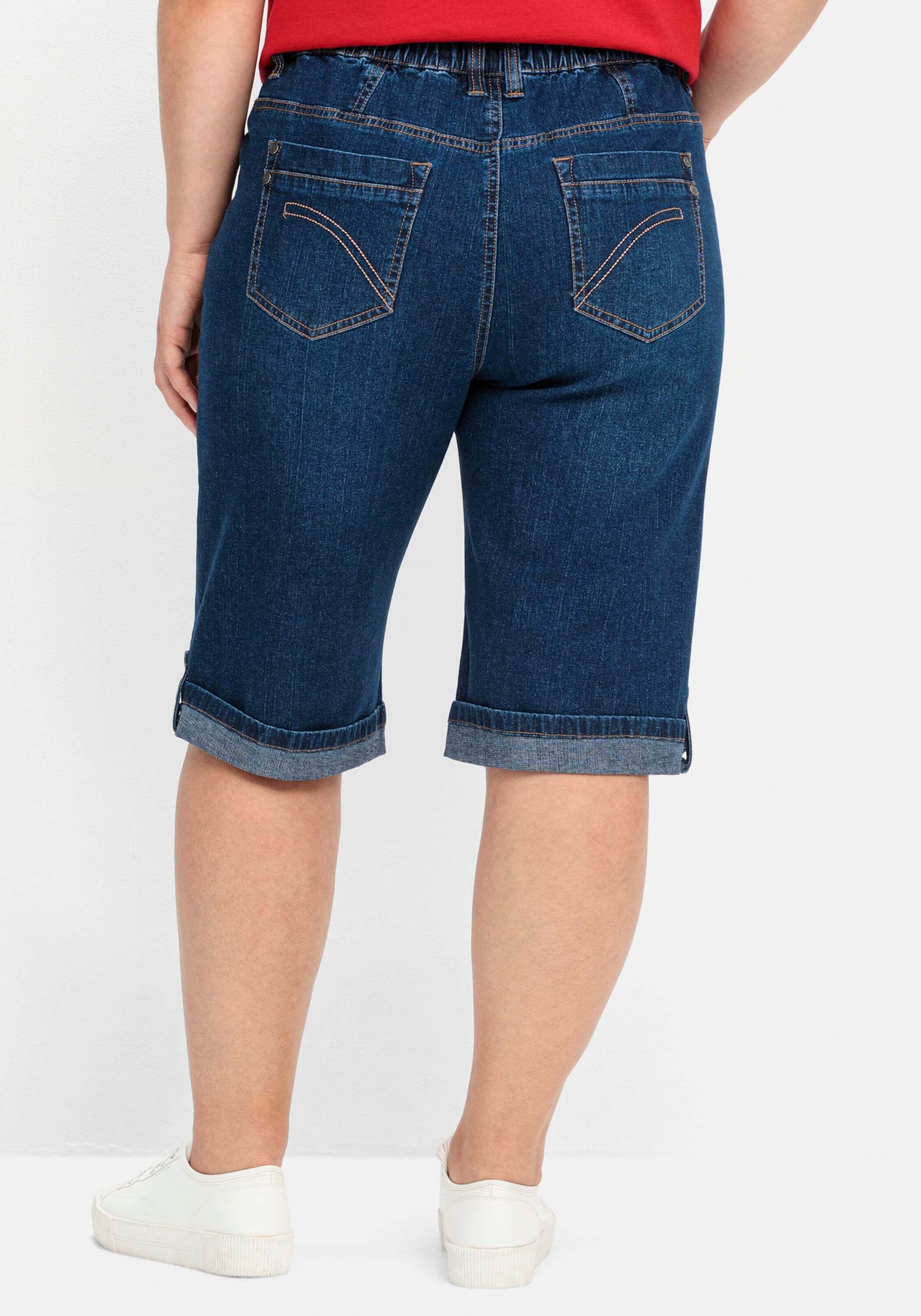 Sheego Jeansshorts Jeansbermudas