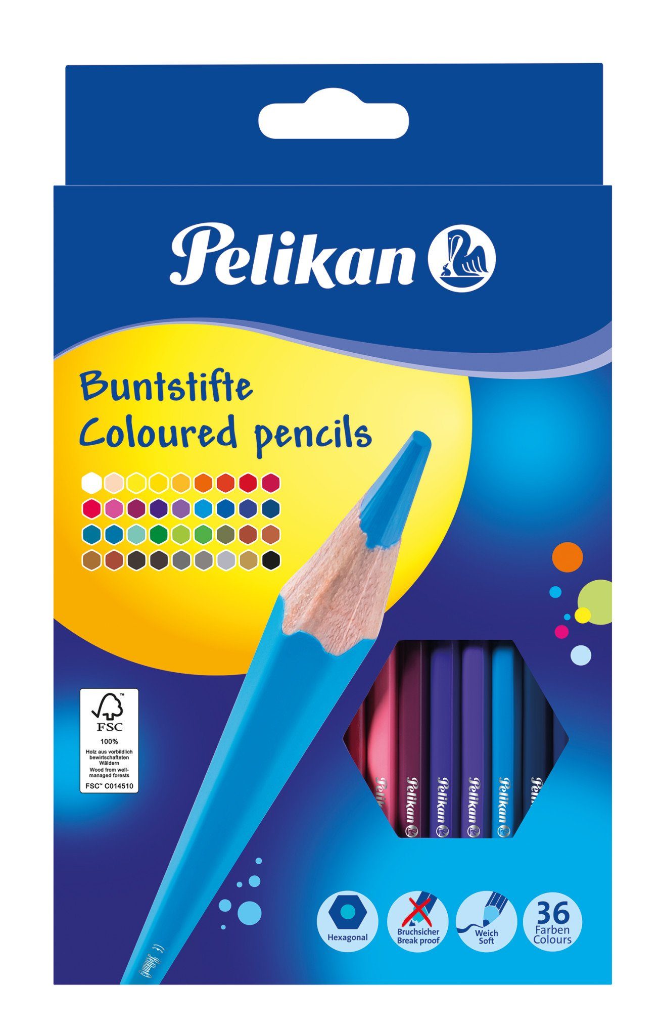 Pelikan Buntstift Pelikan Buntstifte sechseckig, 36er Set