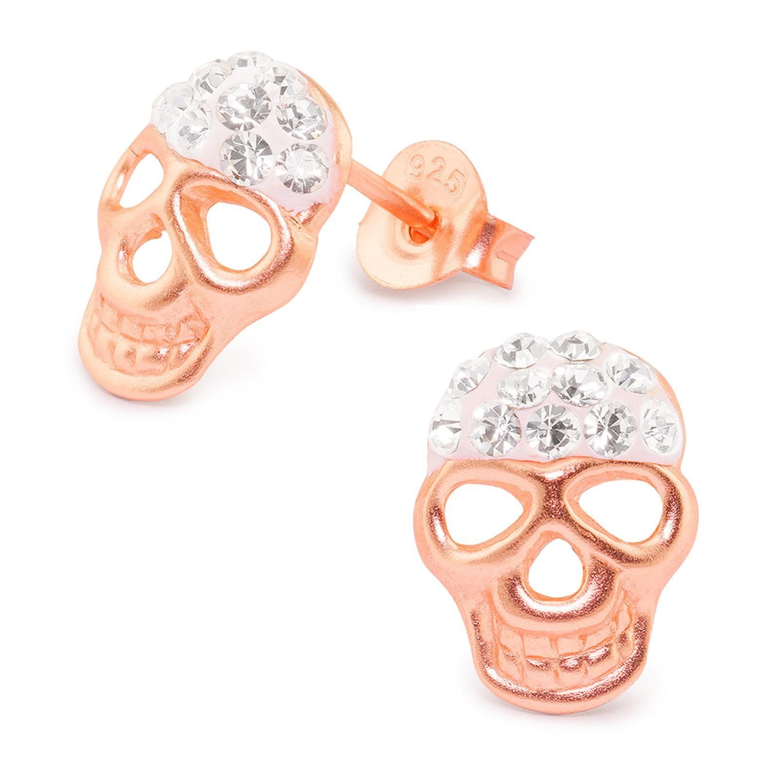 Ohrring-Set Totenkopf Ohrringe aus 925 Silber