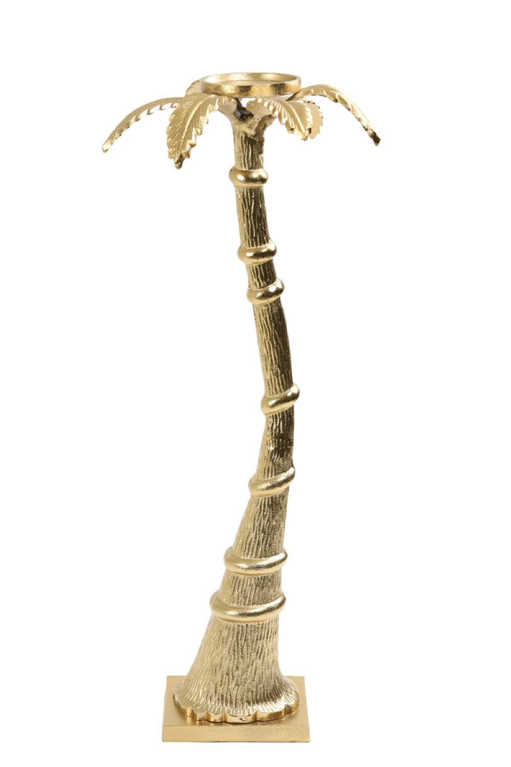 Dirk Davids Leuchten GmbH Kerzenständer Kerzenständer Ø25x64 cm Palme Gold