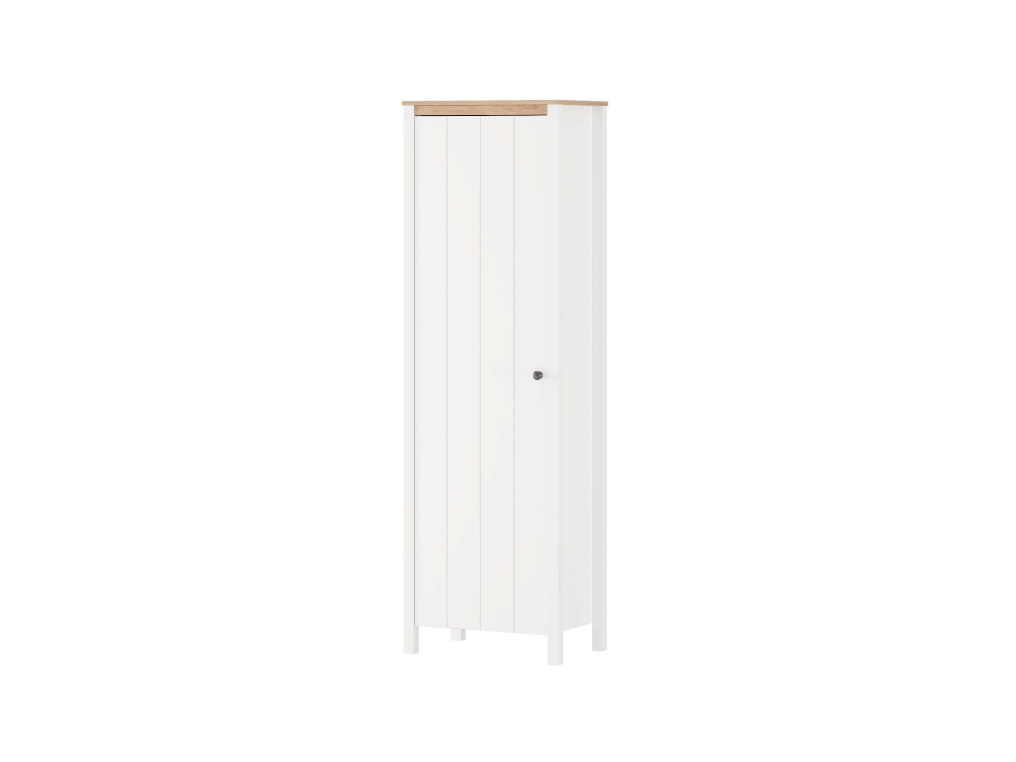 Home affaire Garderobenschrank Bedford, Stauraumschrank, Flurschrank, ausziehbare Kleiderstange MDF-Profil 2D ummantelt, Hotstamping, 1mm ABS-Kanten, 4 Einlegeböden