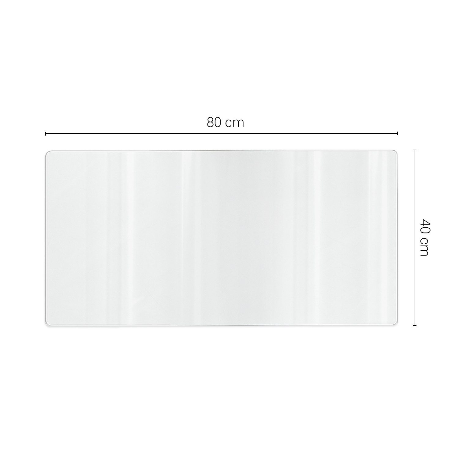 Tulup Schreibtischunterlage Transparente Schreibtischmatte,Tischmatte PVC,Schreibtisch Schutzfolie – Bild 4 von 5