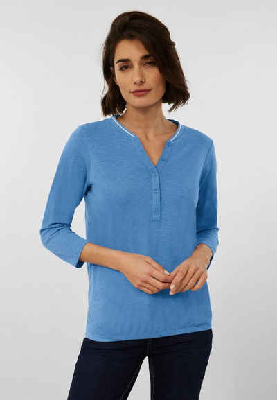 Cecil 3/4-Arm-Shirt in Unifarbe