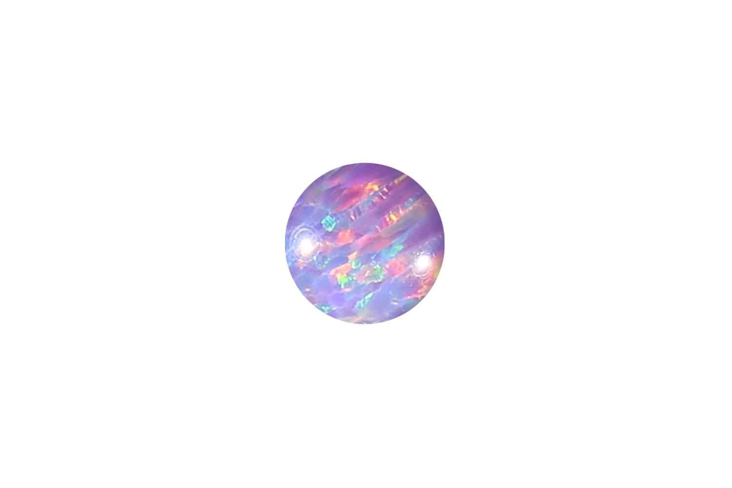 PIERCINGLINE Piercing-Set Synthetischer Opal Klemmkugel (Klemm-Aufsätze, 1-tlg)